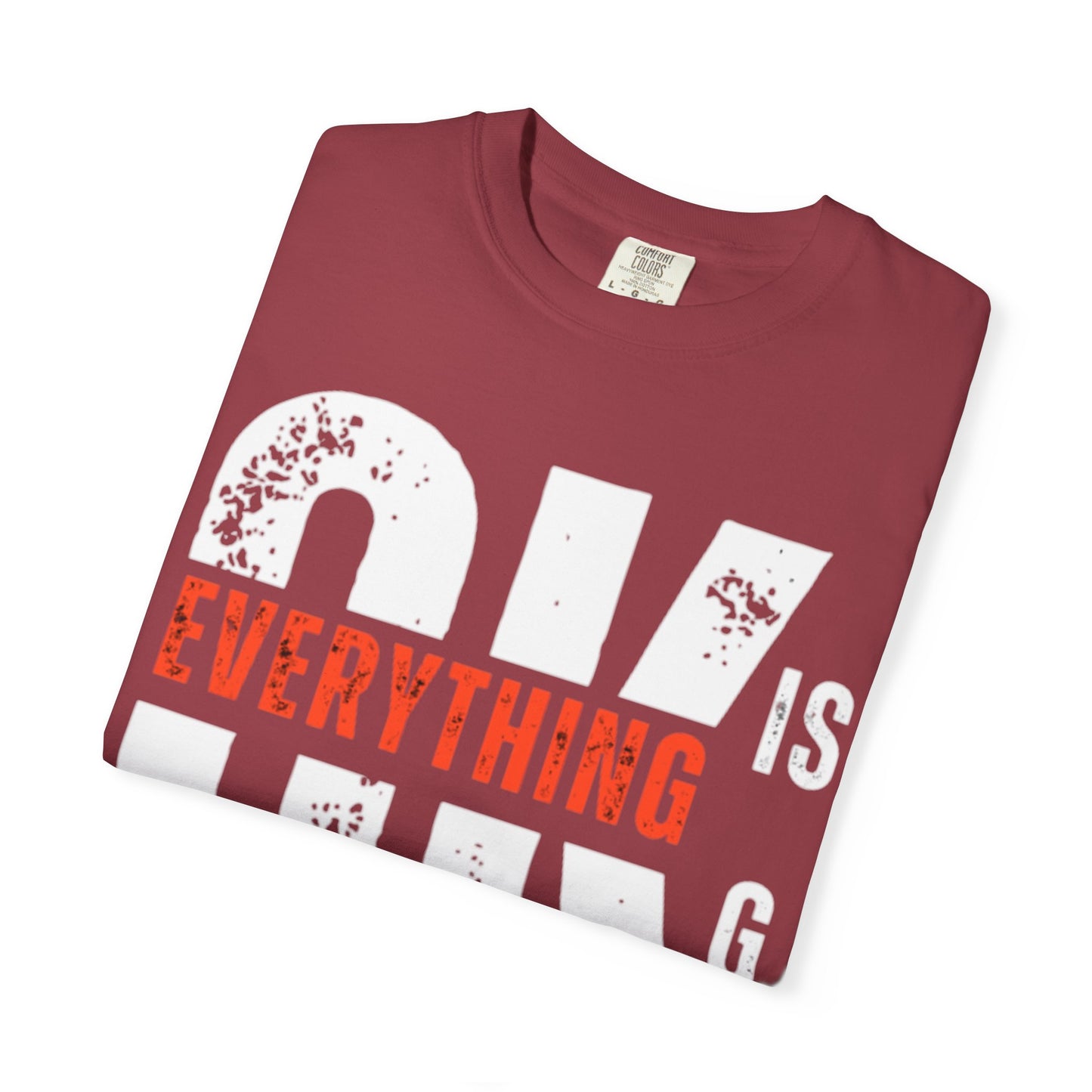 Everything Is G O.K Unisex Garment-Dyed T-Shirt, Comfy Casual Tee, Streetwear Style, Everyday Wear, Gift for Friends, Unique Graphic Shirt