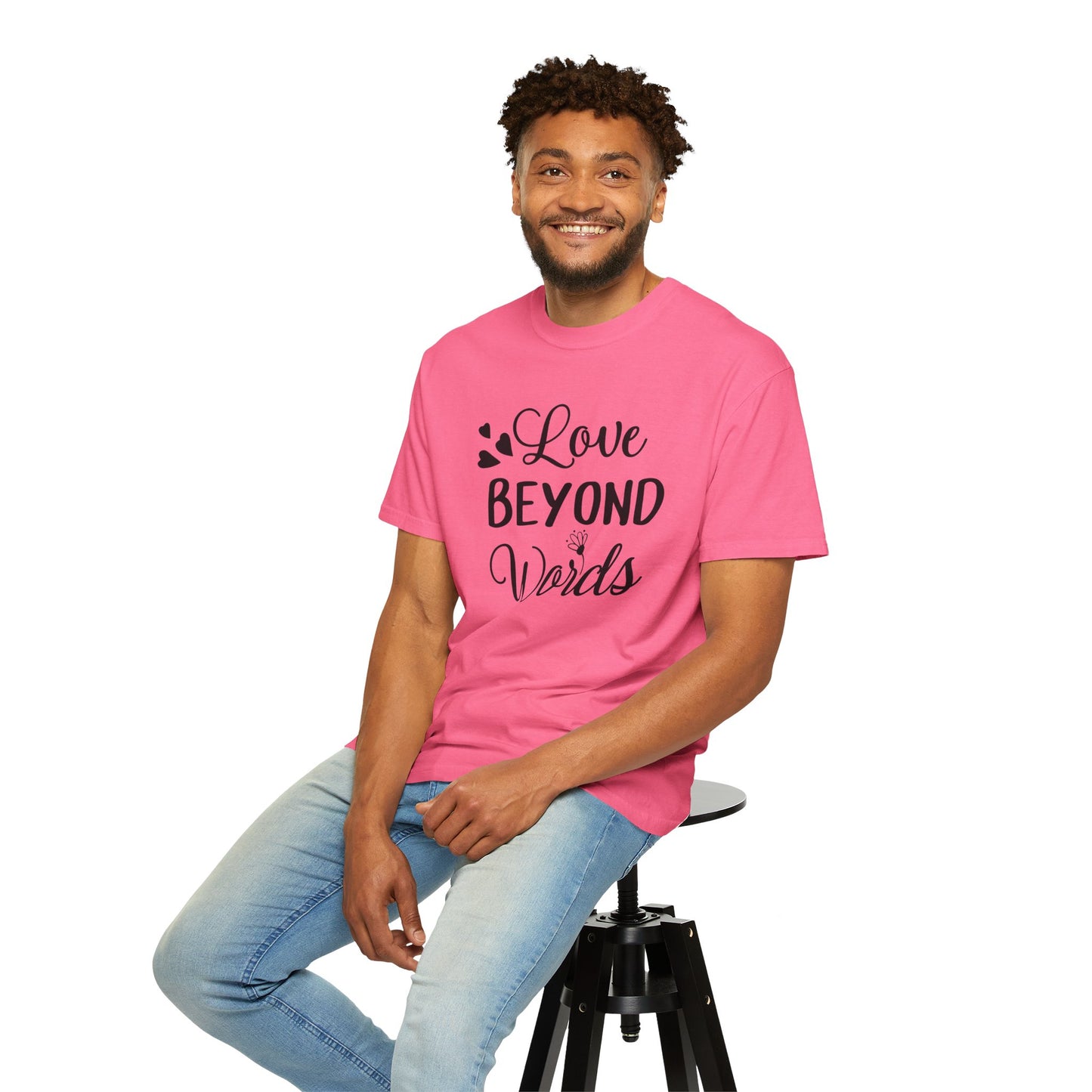 Love Beyond Words T-Shirt, Unisex Casual Tee, Cute Gift for Him/Her, Anniversary, Valentine's Day, Everyday Wear, Customizable