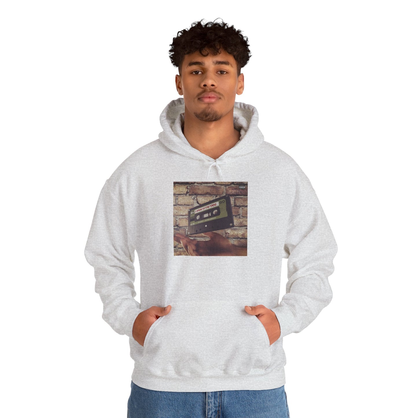 Retro Music Hoodie -INSPIRED BY THE 2 SIDES TO THE TAPE ALBUM - Unisex Heavy Blend™ Sweatshirt with Cassette Design