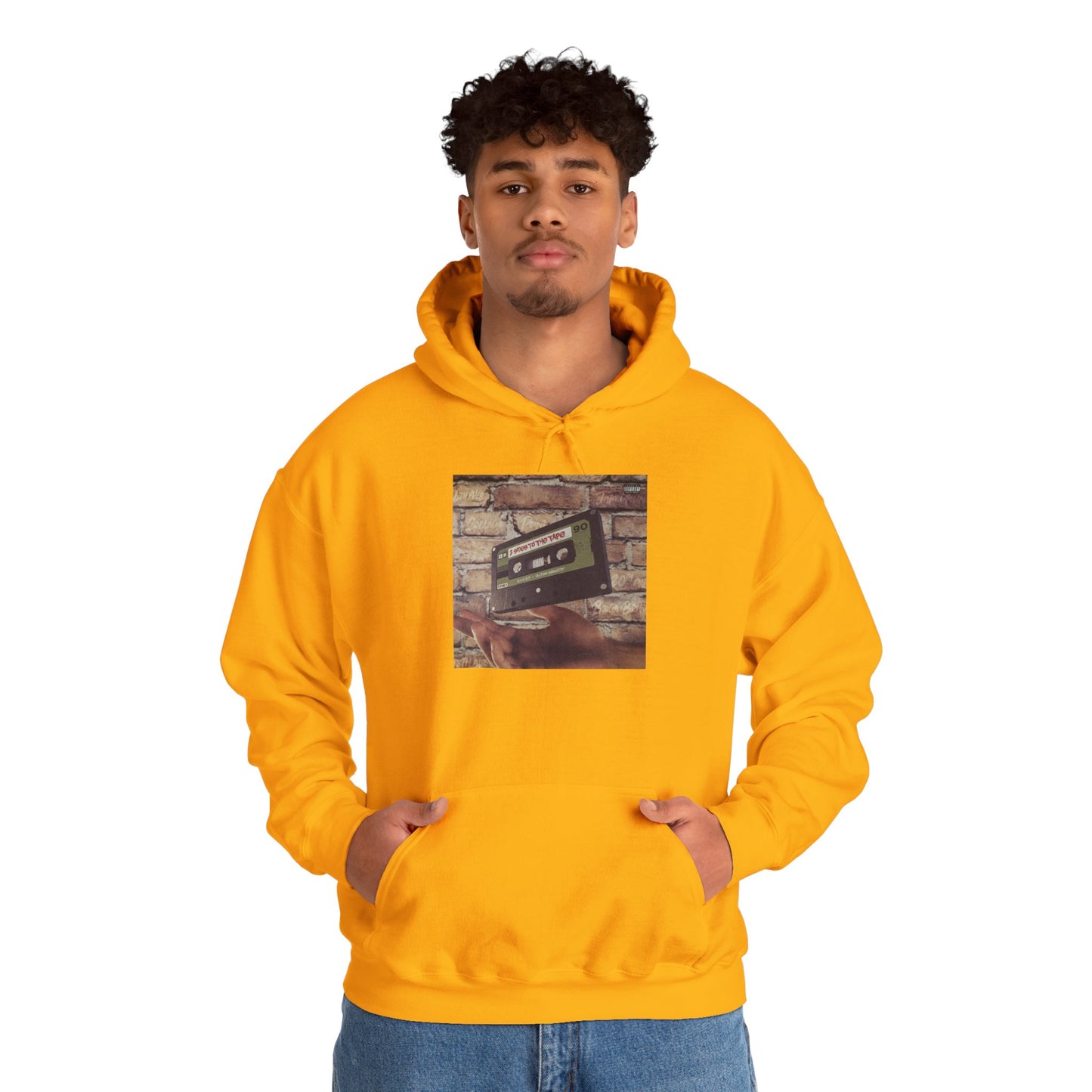 Retro Music Hoodie -INSPIRED BY THE 2 SIDES TO THE TAPE ALBUM - Unisex Heavy Blend™ Sweatshirt with Cassette Design