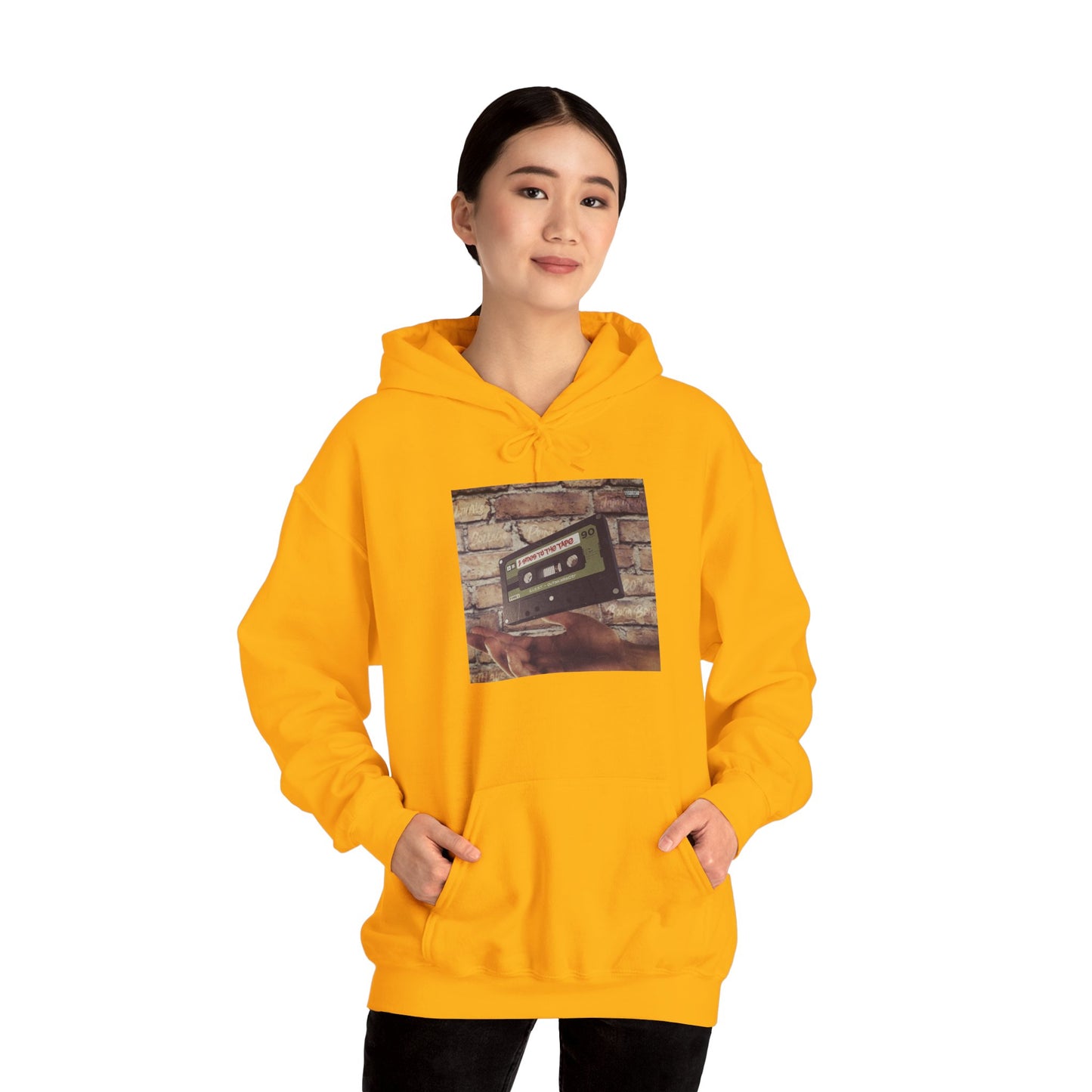 Retro Music Hoodie -INSPIRED BY THE 2 SIDES TO THE TAPE ALBUM - Unisex Heavy Blend™ Sweatshirt with Cassette Design
