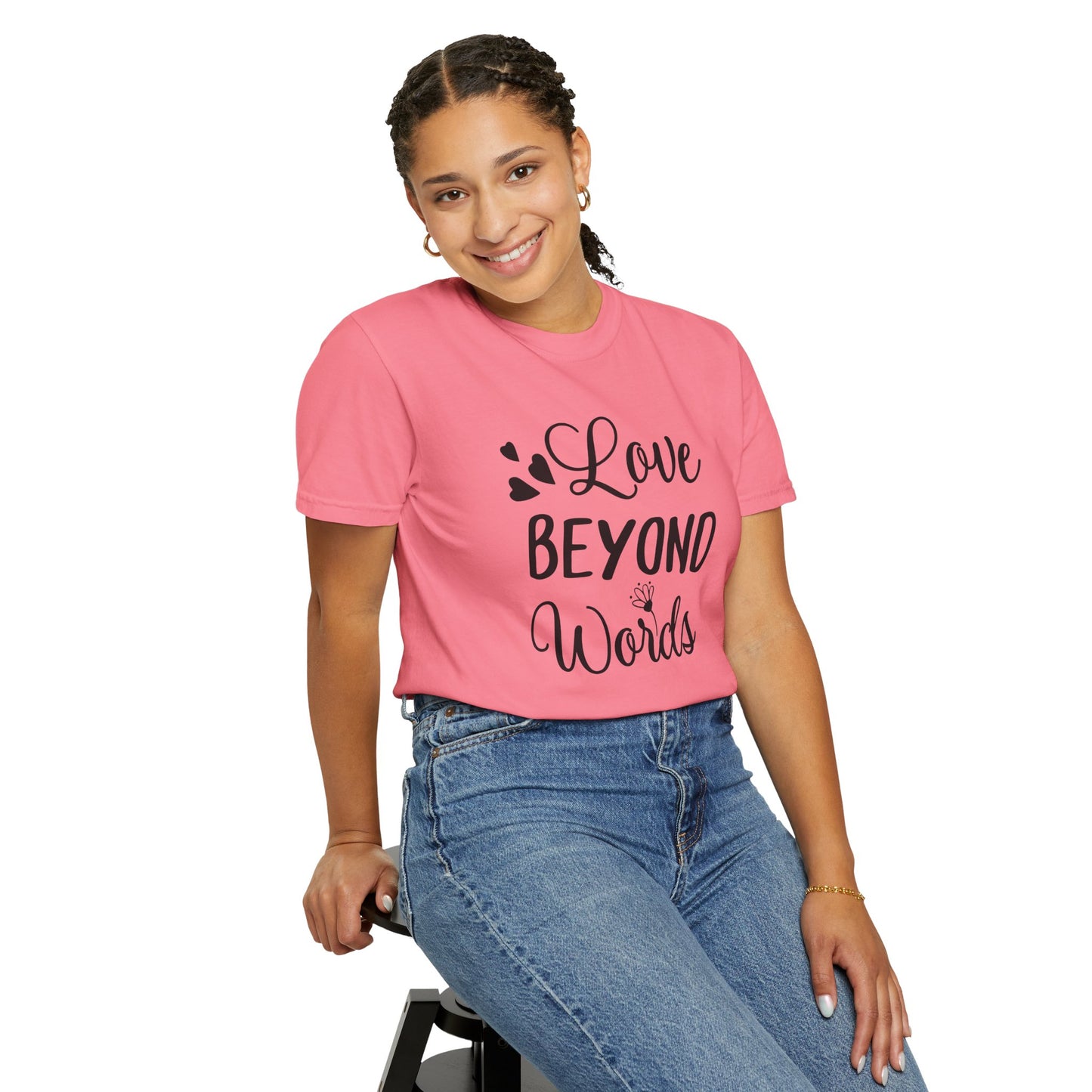 Love Beyond Words T-Shirt, Unisex Casual Tee, Cute Gift for Him/Her, Anniversary, Valentine's Day, Everyday Wear, Customizable