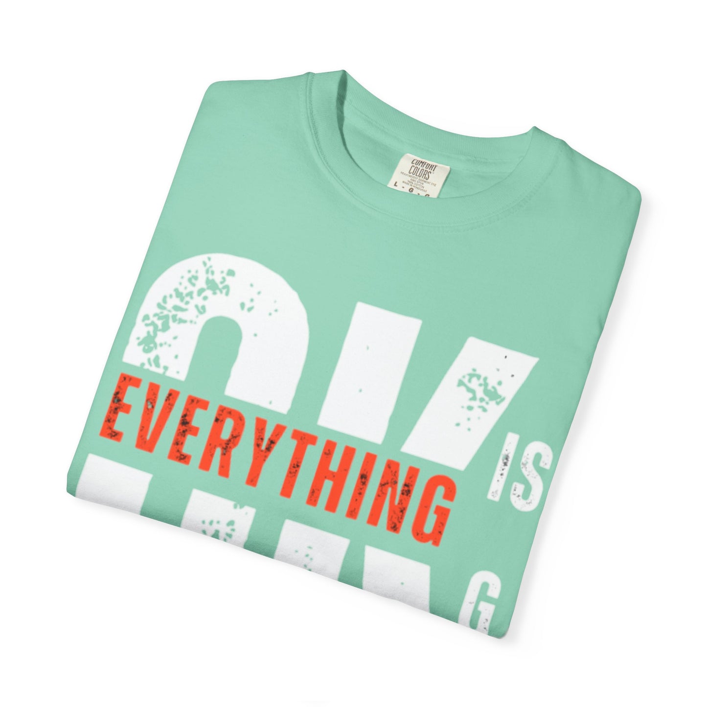 Everything Is G O.K Unisex Garment-Dyed T-Shirt, Comfy Casual Tee, Streetwear Style, Everyday Wear, Gift for Friends, Unique Graphic Shirt