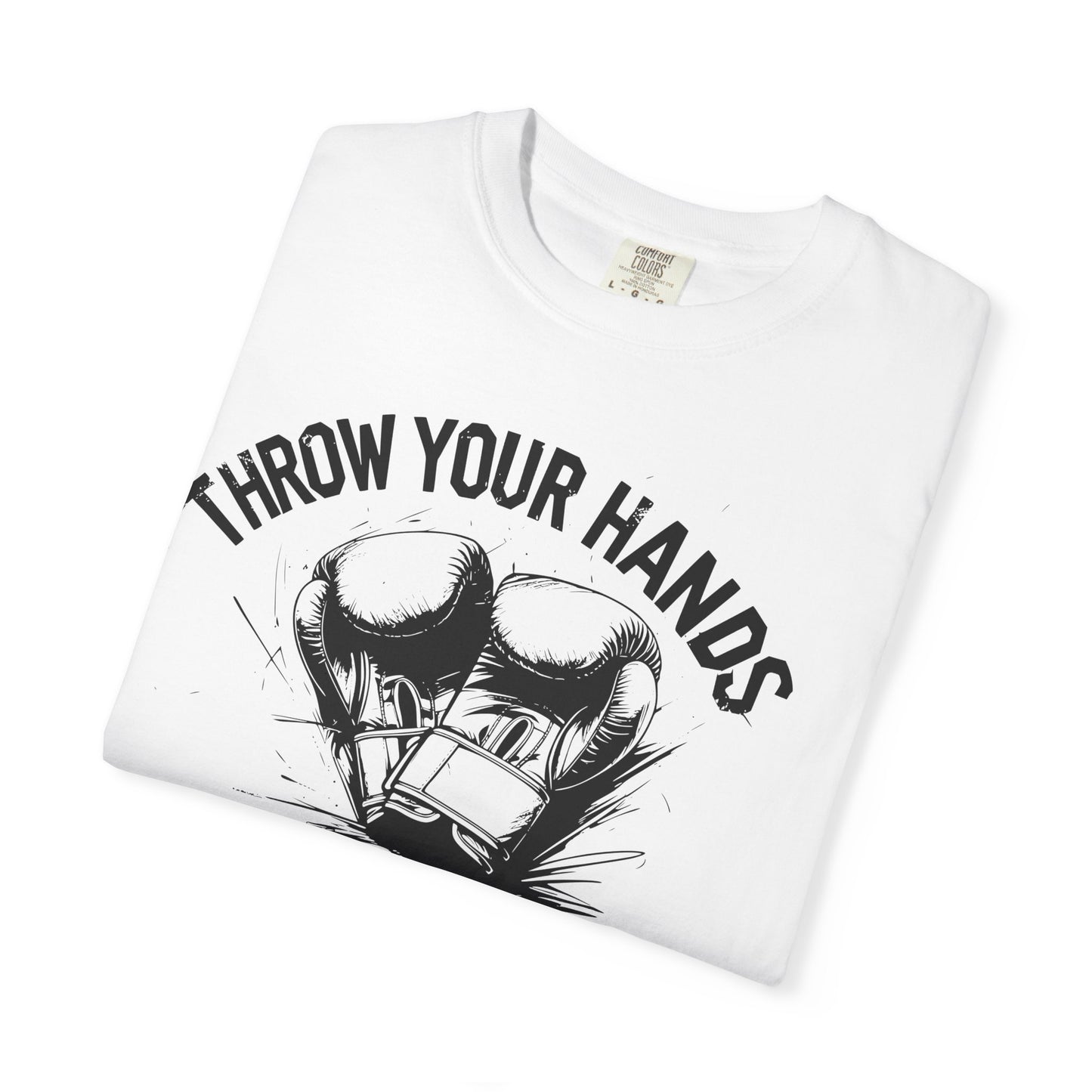 Boxing Motivational T-Shirt, Throw Your Hands Tee, Fitness Apparel, Workout Shirt, Unisex Gym Wear, Sports Gift