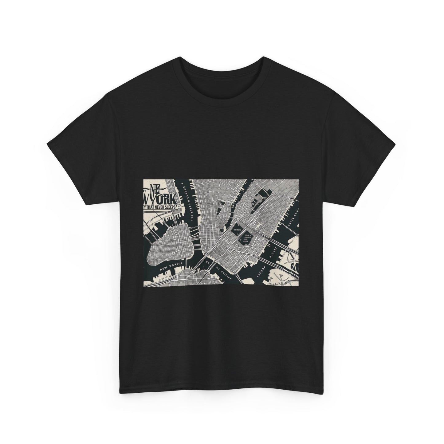 Urban Map Graphic Tee, Unisex Cotton Shirt, City Style Apparel, Unique Gift, Everyday Wear, Casual Fashion