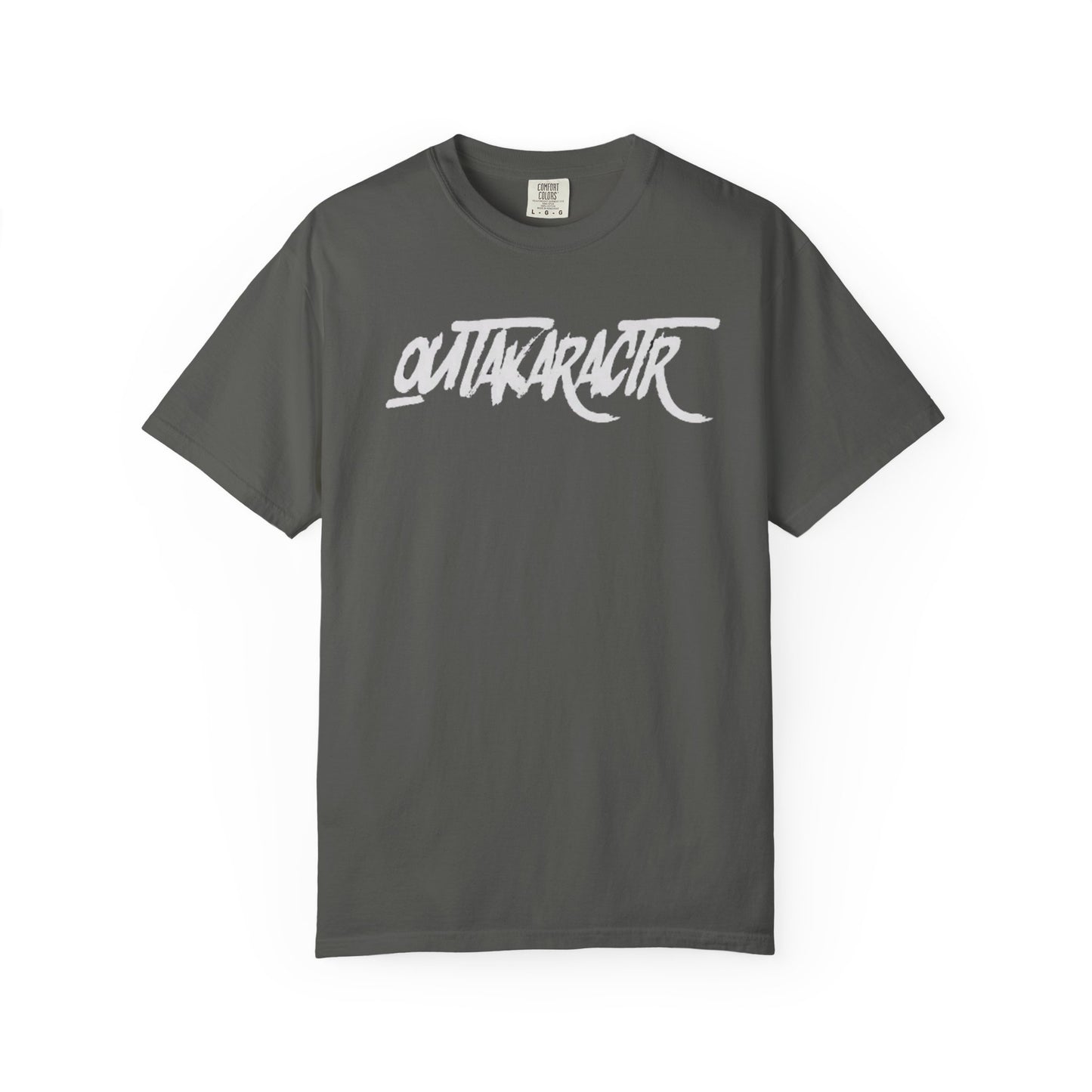 Unisex Garment-Dyed T-Shirt with 'OutaKaRaCtR ' Design - Casual Style for Everyday Wear