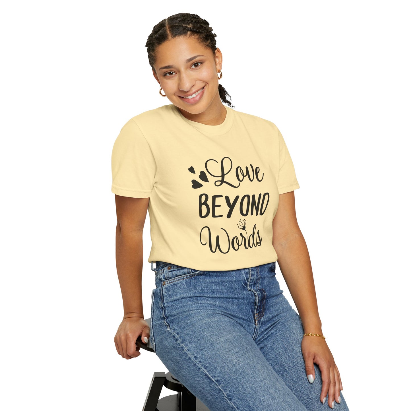Love Beyond Words T-Shirt, Unisex Casual Tee, Cute Gift for Him/Her, Anniversary, Valentine's Day, Everyday Wear, Customizable