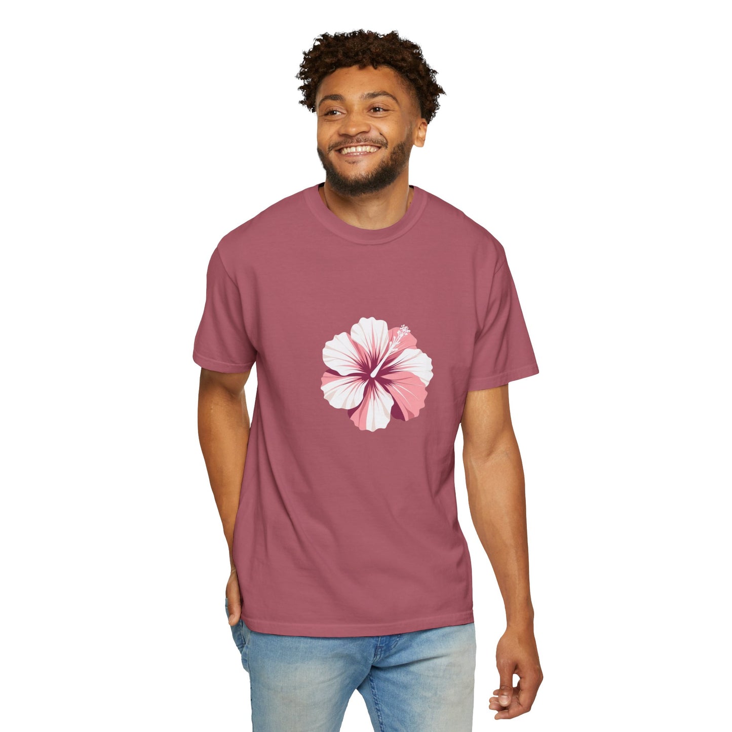 Floral Summer Vibes T-Shirt - Casual Tee, Relaxed Fit, Gift for Mom, Vacation Outfit, Beachwear
