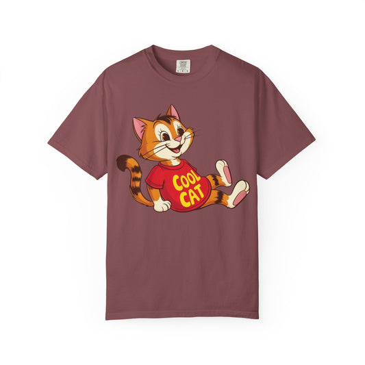 Cool Cat T-Shirt, Cute Cat Tee, Unisex Cotton Shirt for Cat Lovers, Fun Gift for Pet Owners, Casual Wear, Birthday Present