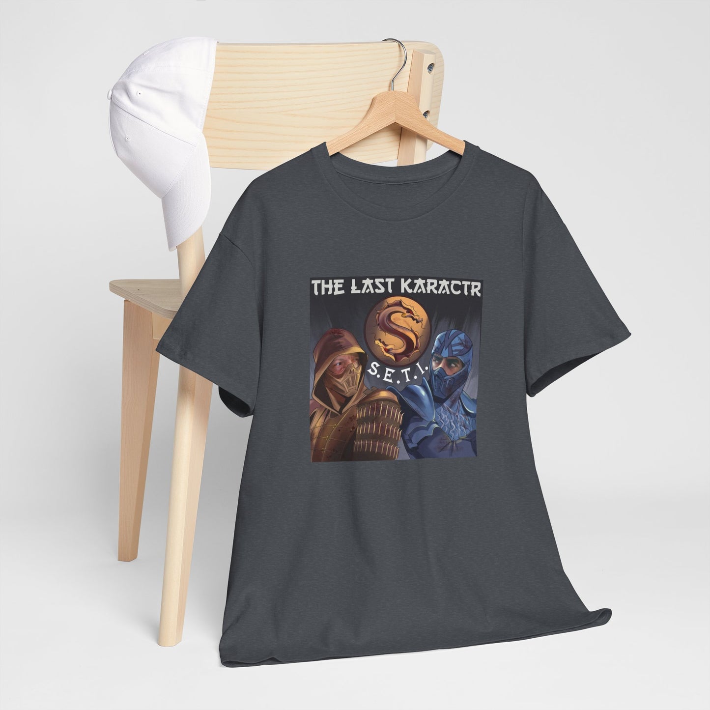 Retro Gaming Unisex Heavy Cotton Tee - The Last Karakctr S.E.T.I.