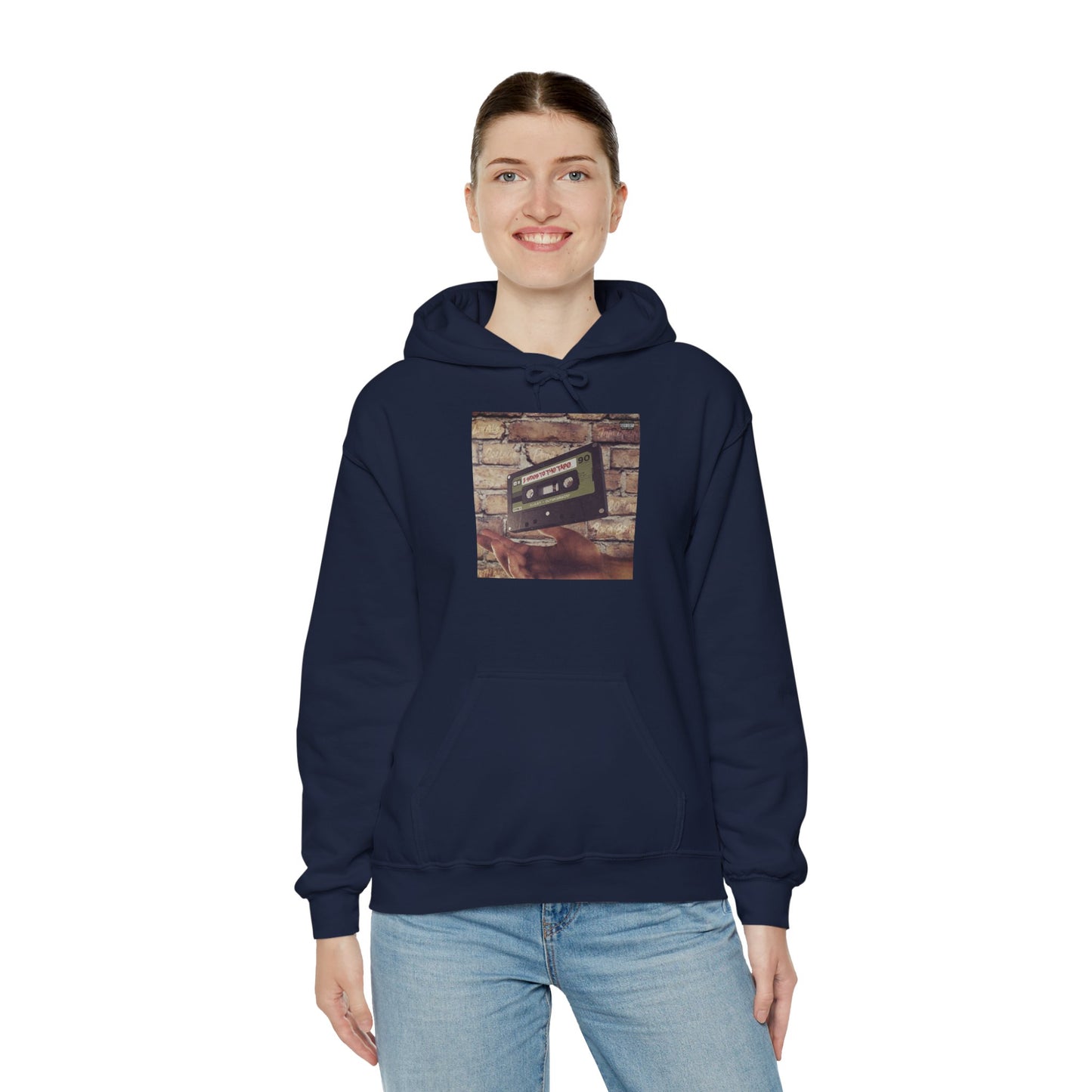 Retro Music Hoodie -INSPIRED BY THE 2 SIDES TO THE TAPE ALBUM - Unisex Heavy Blend™ Sweatshirt with Cassette Design