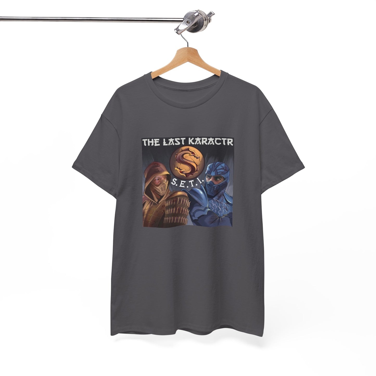 Retro Gaming Unisex Heavy Cotton Tee - The Last Karakctr S.E.T.I.