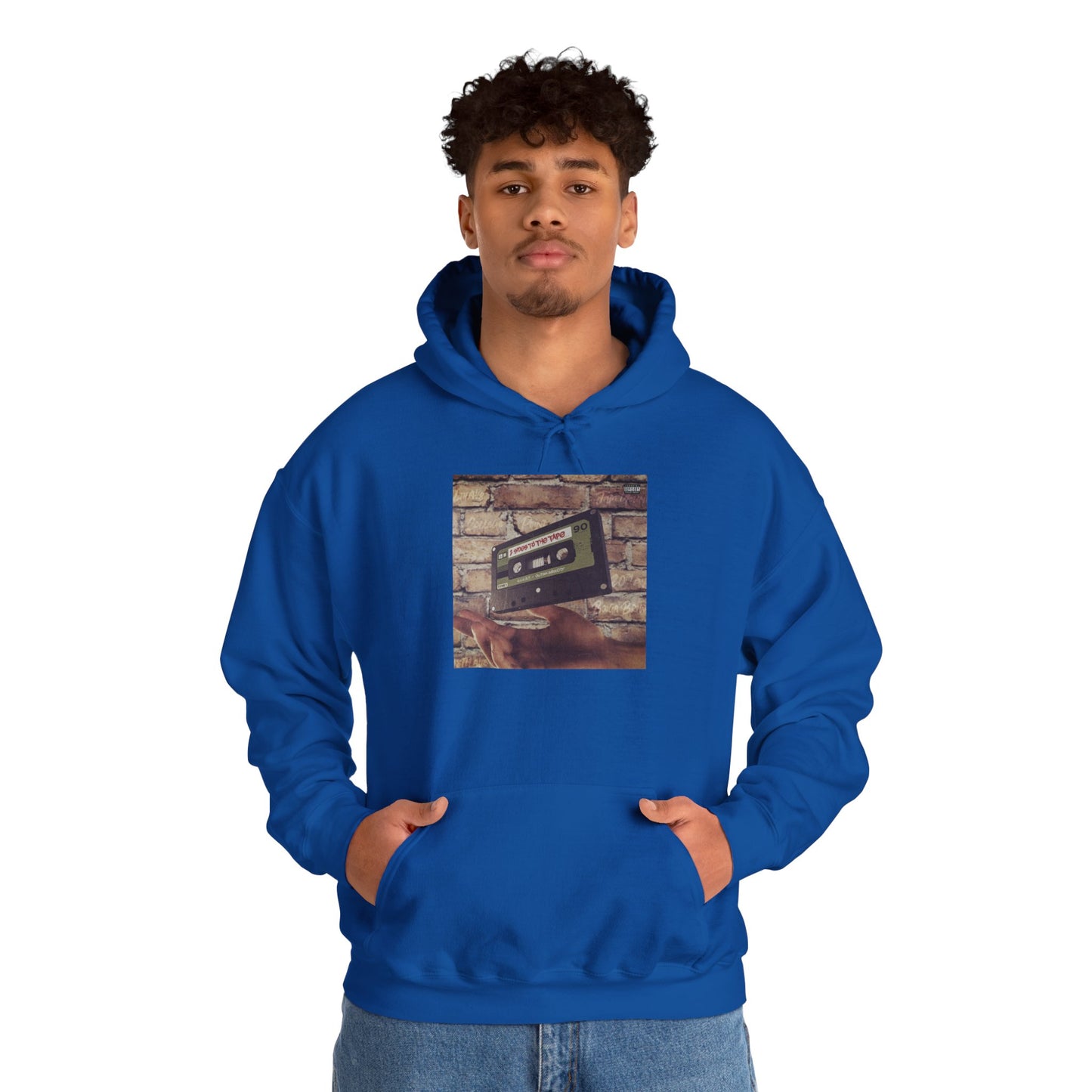 Retro Music Hoodie -INSPIRED BY THE 2 SIDES TO THE TAPE ALBUM - Unisex Heavy Blend™ Sweatshirt with Cassette Design