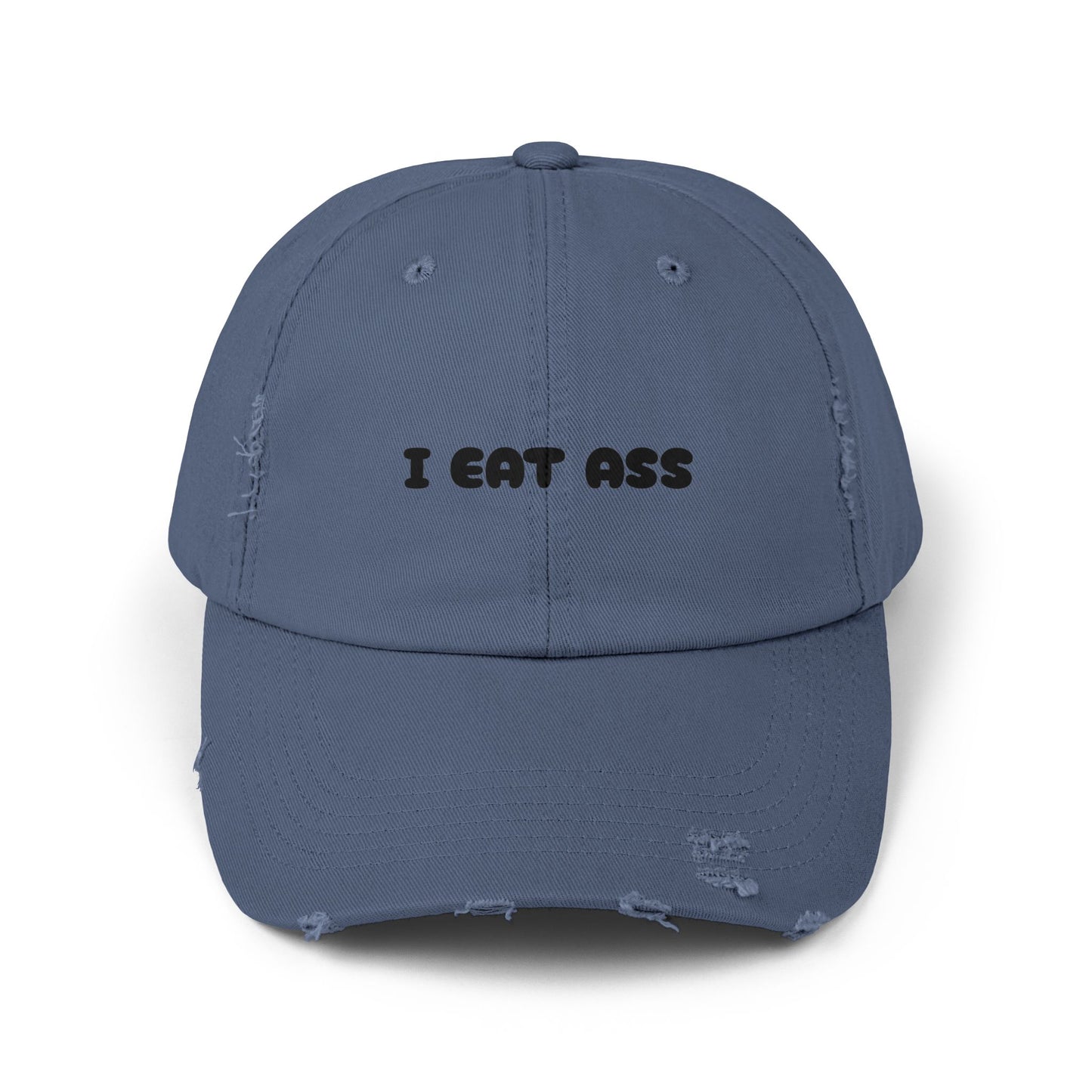 Playful Distressed Cap for Casual Vibes, Gift for Friends, Fun Fashion Accessory, Unisex Hat for Festivals, Quirky Apparel