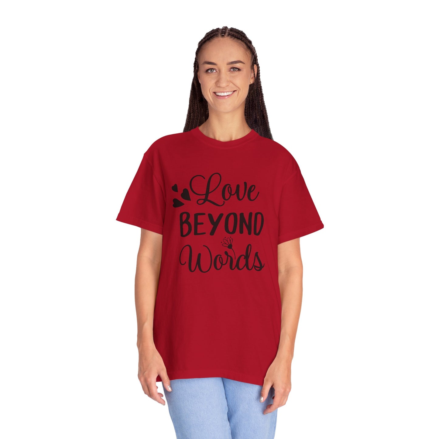Love Beyond Words T-Shirt, Unisex Casual Tee, Cute Gift for Him/Her, Anniversary, Valentine's Day, Everyday Wear, Customizable