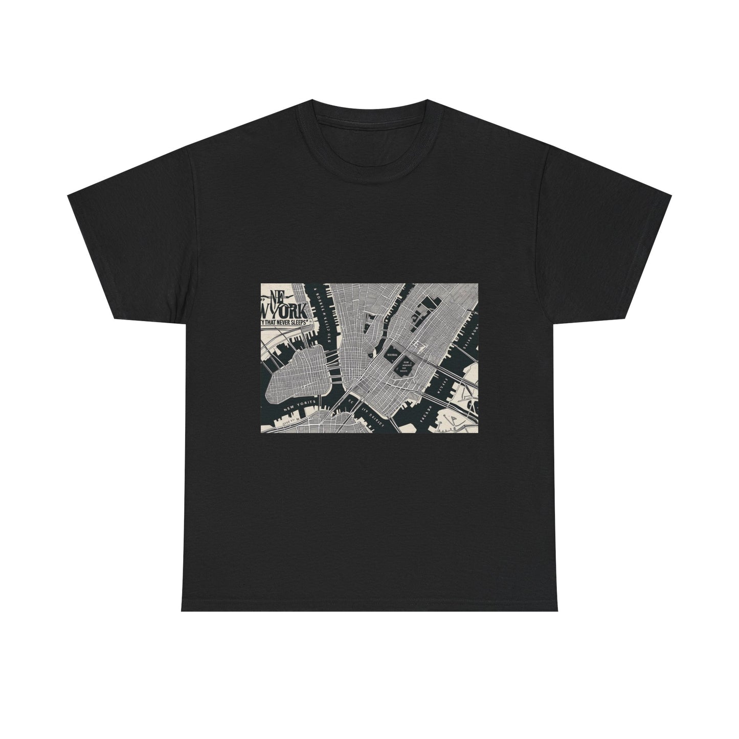 Urban Map Graphic Tee, Unisex Cotton Shirt, City Style Apparel, Unique Gift, Everyday Wear, Casual Fashion