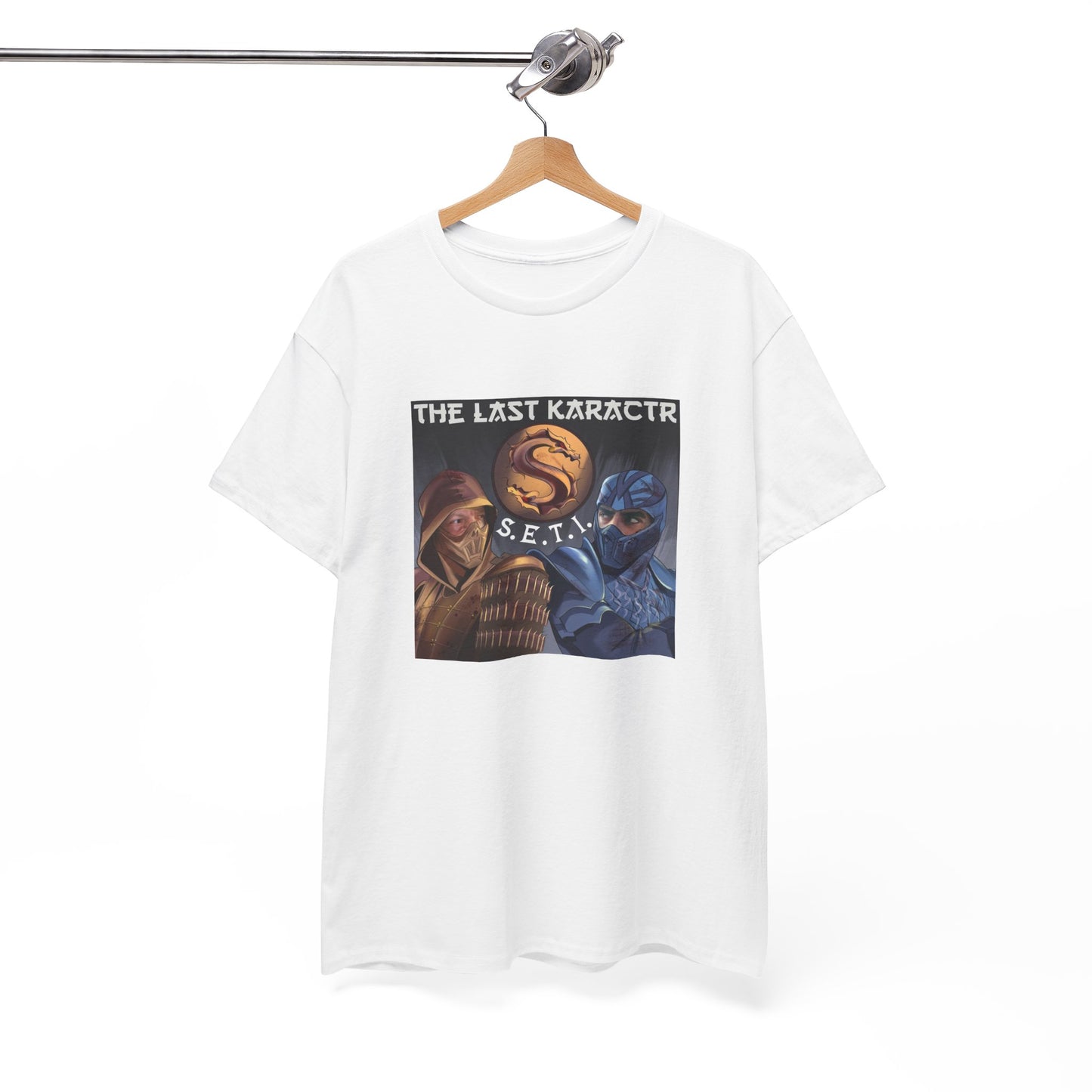 Retro Gaming Unisex Heavy Cotton Tee - The Last Karakctr S.E.T.I.