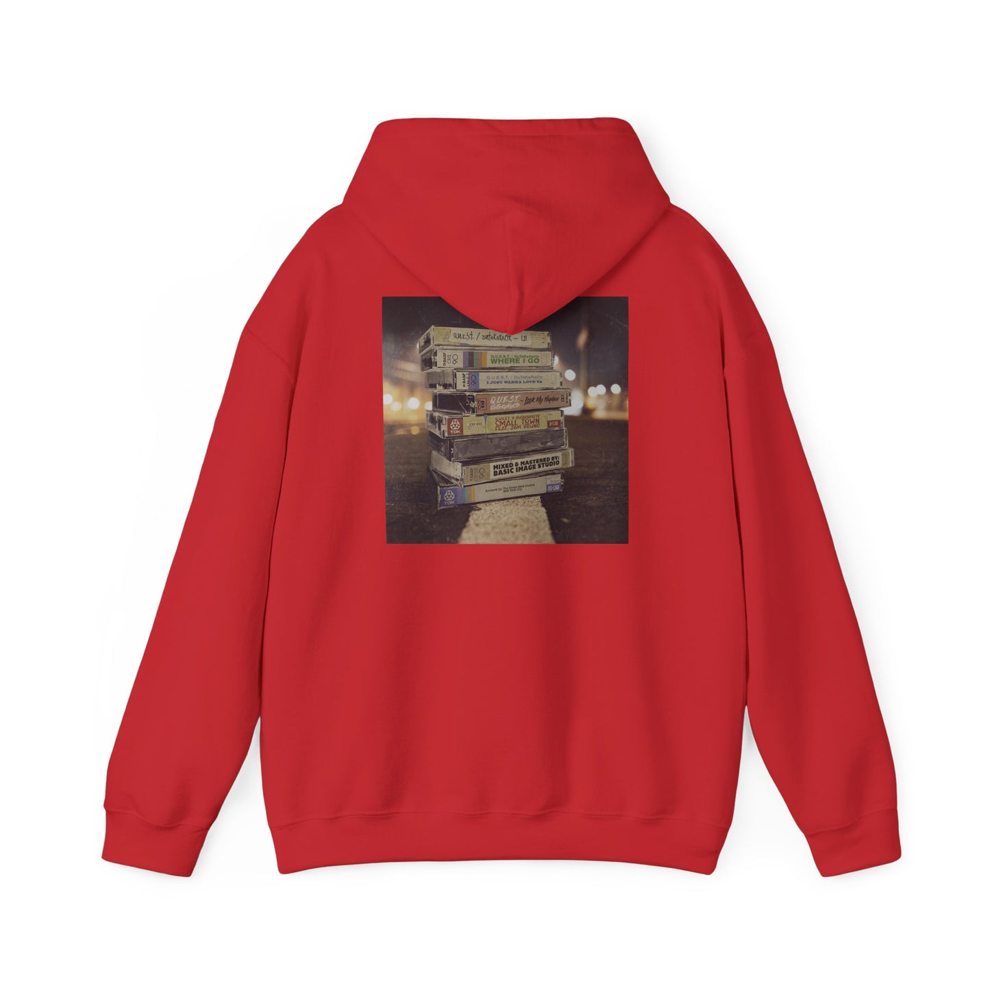 Retro Music Hoodie -INSPIRED BY THE 2 SIDES TO THE TAPE ALBUM - Unisex Heavy Blend™ Sweatshirt with Cassette Design