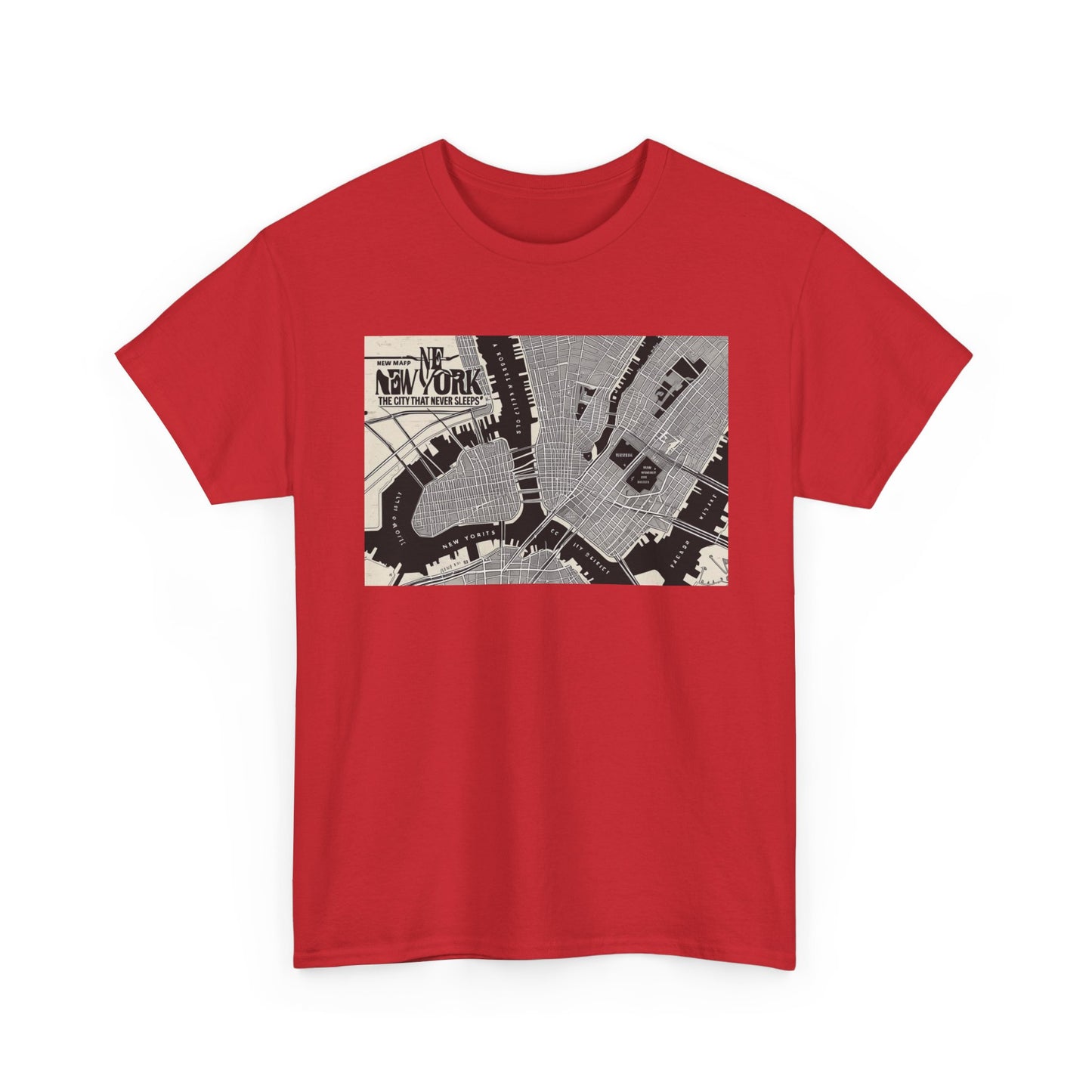Urban Map Graphic Tee, Unisex Cotton Shirt, City Style Apparel, Unique Gift, Everyday Wear, Casual Fashion