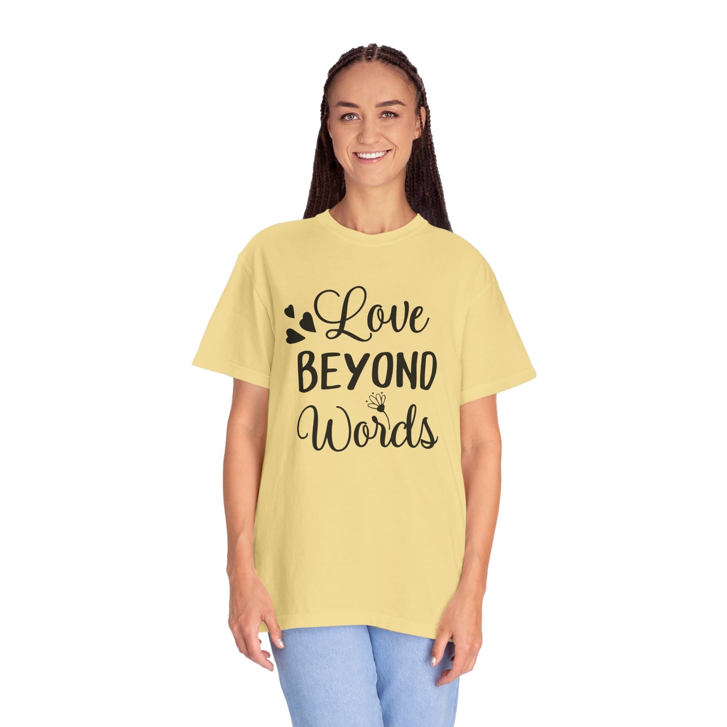 Love Beyond Words T-Shirt, Unisex Casual Tee, Cute Gift for Him/Her, Anniversary, Valentine's Day, Everyday Wear, Customizable