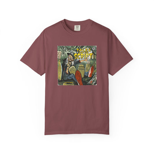 Cool Graphic T-Shirt - 'Tales from the Script' Album Inspired Design - Perfect for Comic and Horror Fans