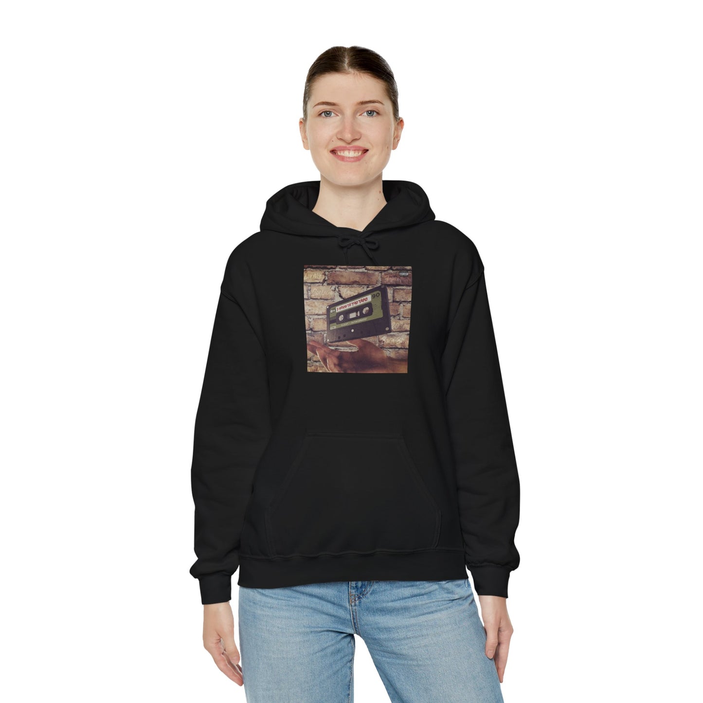 Retro Music Hoodie -INSPIRED BY THE 2 SIDES TO THE TAPE ALBUM - Unisex Heavy Blend™ Sweatshirt with Cassette Design