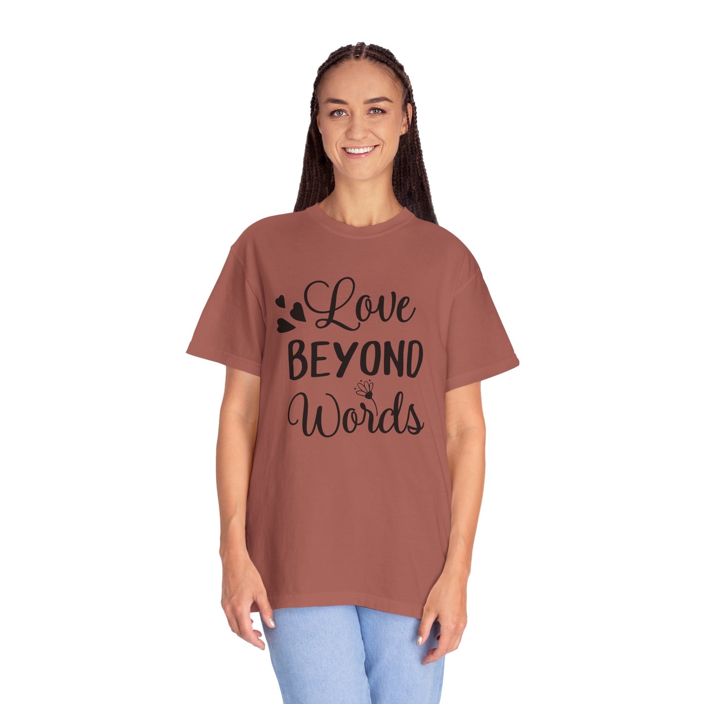 Love Beyond Words T-Shirt, Unisex Casual Tee, Cute Gift for Him/Her, Anniversary, Valentine's Day, Everyday Wear, Customizable