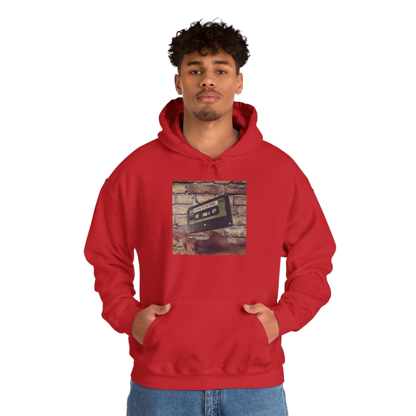 Retro Music Hoodie -INSPIRED BY THE 2 SIDES TO THE TAPE ALBUM - Unisex Heavy Blend™ Sweatshirt with Cassette Design