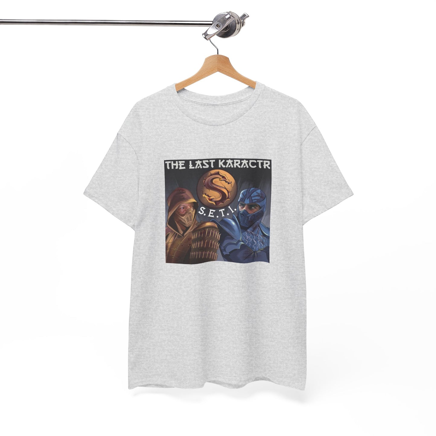 Retro Gaming Unisex Heavy Cotton Tee - The Last Karakctr S.E.T.I.