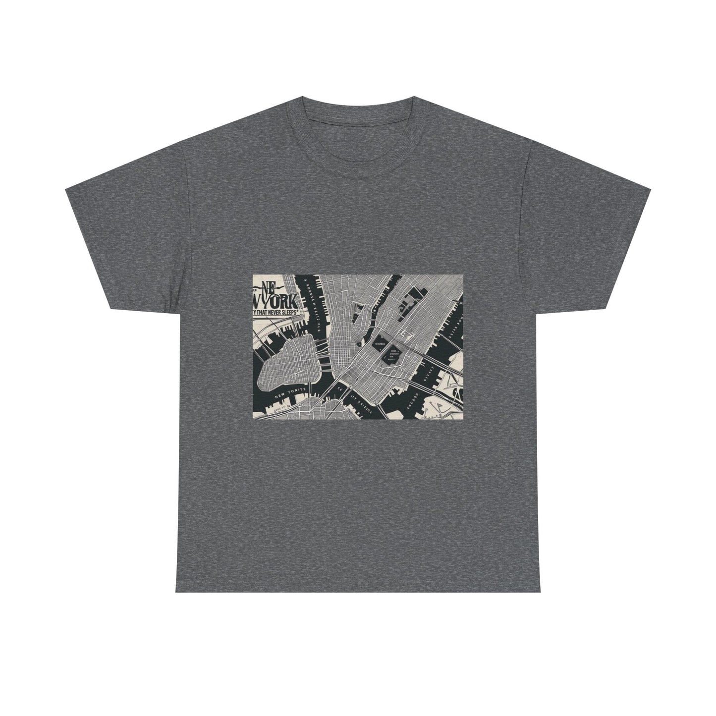 Urban Map Graphic Tee, Unisex Cotton Shirt, City Style Apparel, Unique Gift, Everyday Wear, Casual Fashion