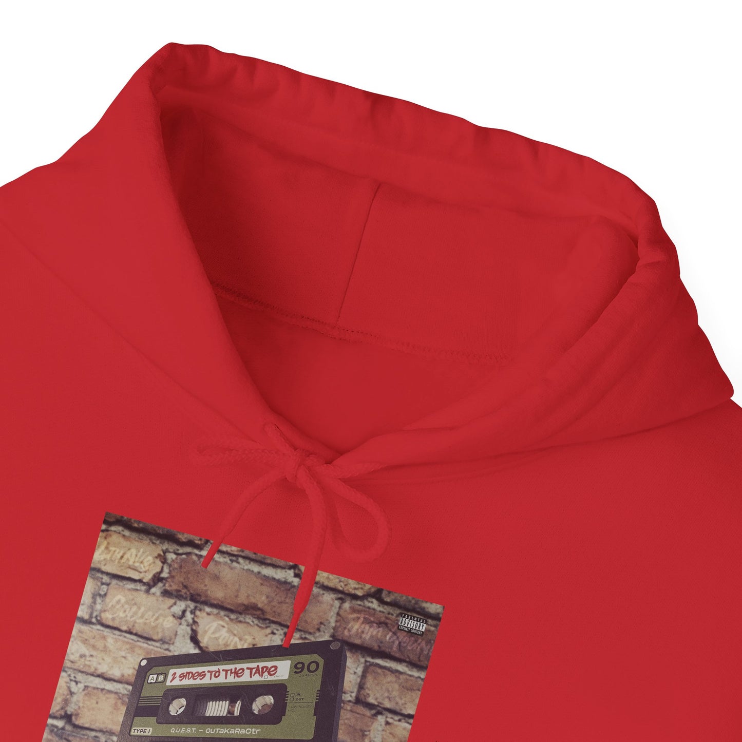 Retro Music Hoodie -INSPIRED BY THE 2 SIDES TO THE TAPE ALBUM - Unisex Heavy Blend™ Sweatshirt with Cassette Design