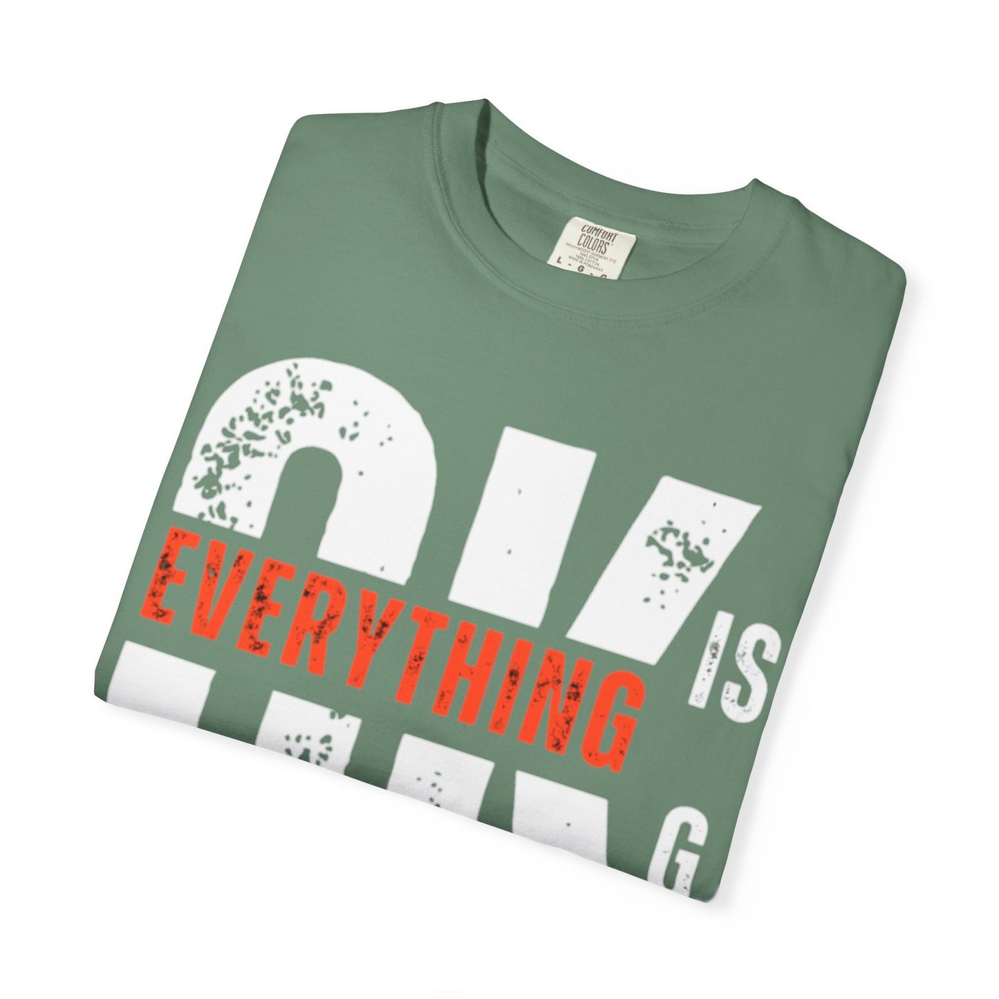 Everything Is G O.K Unisex Garment-Dyed T-Shirt, Comfy Casual Tee, Streetwear Style, Everyday Wear, Gift for Friends, Unique Graphic Shirt
