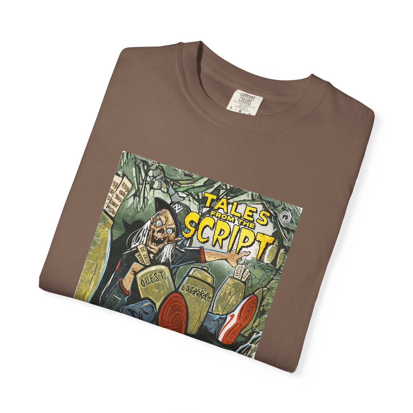 Cool Graphic T-Shirt - 'Tales from the Script' Album Inspired Design - Perfect for Comic and Horror Fans