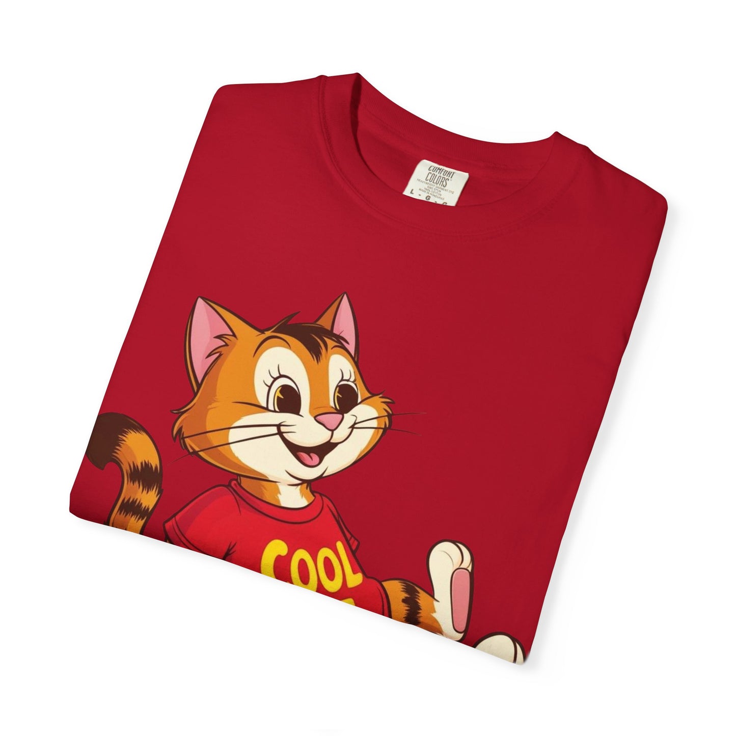 Cool Cat T-Shirt, Cute Cat Tee, Unisex Cotton Shirt for Cat Lovers, Fun Gift for Pet Owners, Casual Wear, Birthday Present