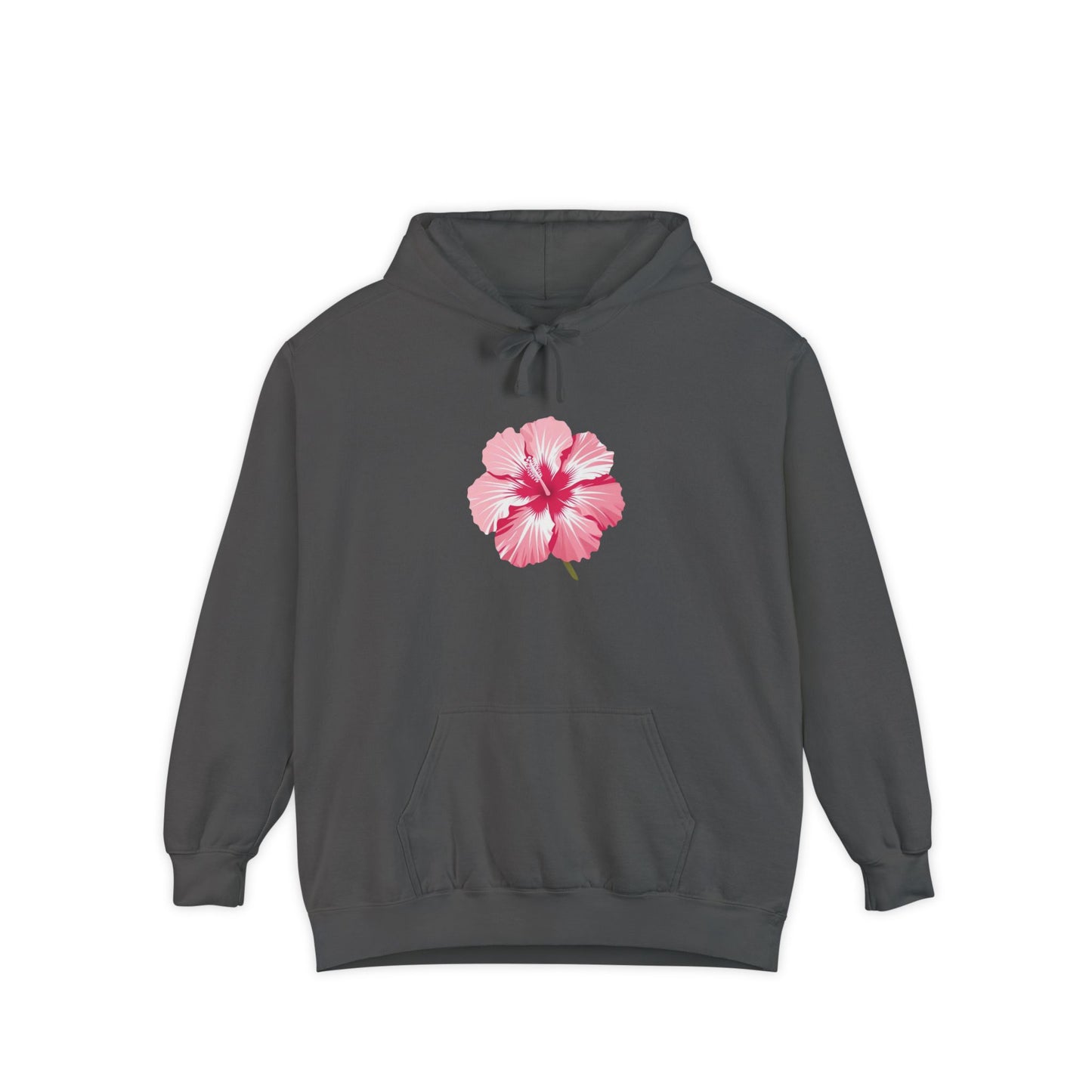 Vibrant Floral Hoodie - Unisex Garment-Dyed Sweatshirt, Cozy Casualwear, Perfect Gift for Spring/Summer, Beach Vibes, Relaxed Style