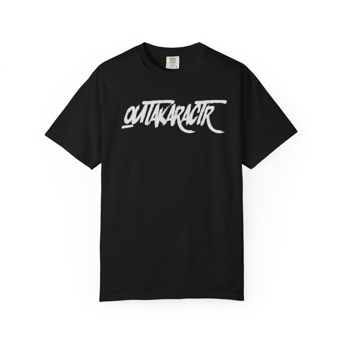 Unisex Garment-Dyed T-Shirt with 'OutaKaRaCtR ' Design - Casual Style for Everyday Wear