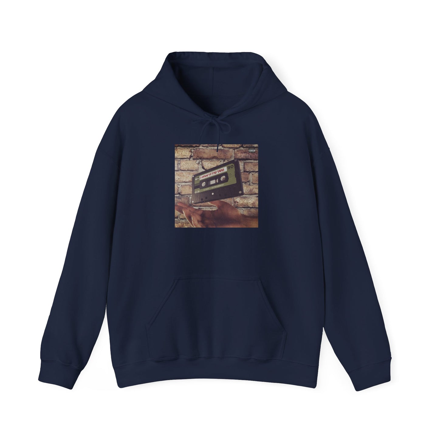 Retro Music Hoodie -INSPIRED BY THE 2 SIDES TO THE TAPE ALBUM - Unisex Heavy Blend™ Sweatshirt with Cassette Design