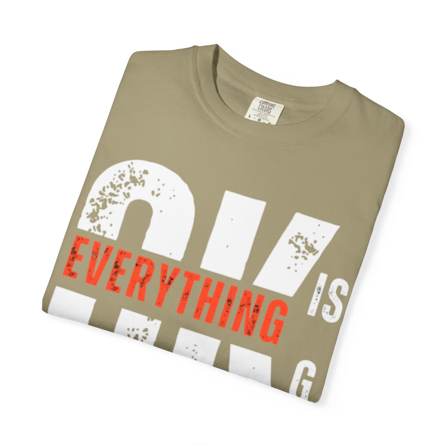 Everything Is G O.K Unisex Garment-Dyed T-Shirt, Comfy Casual Tee, Streetwear Style, Everyday Wear, Gift for Friends, Unique Graphic Shirt