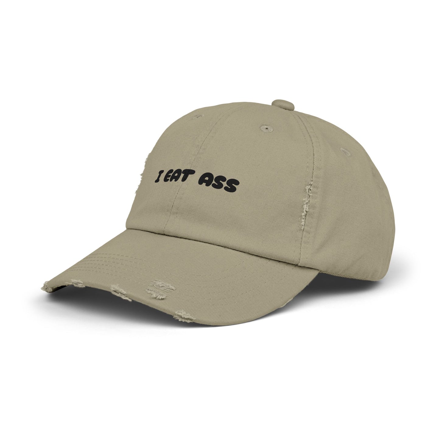 Playful Distressed Cap for Casual Vibes, Gift for Friends, Fun Fashion Accessory, Unisex Hat for Festivals, Quirky Apparel