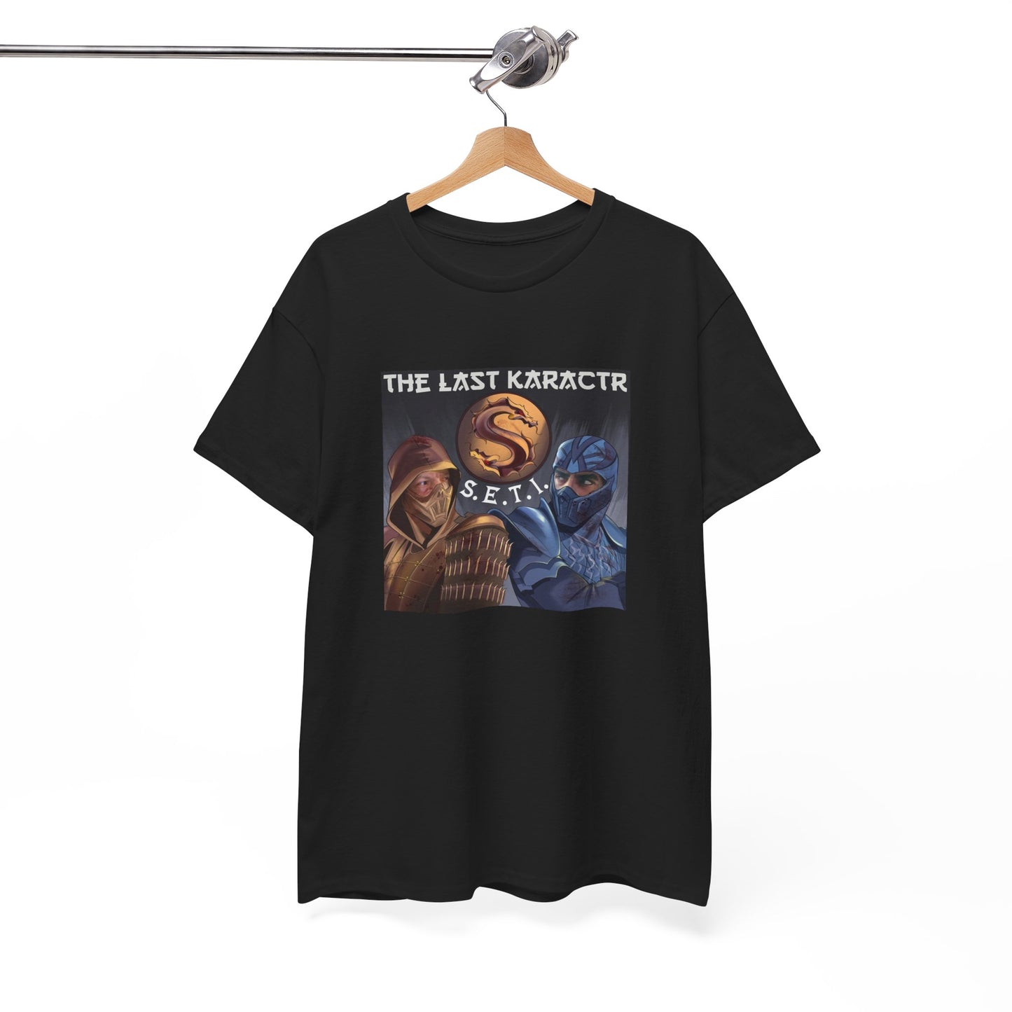 Retro Gaming Unisex Heavy Cotton Tee - The Last Karakctr S.E.T.I.