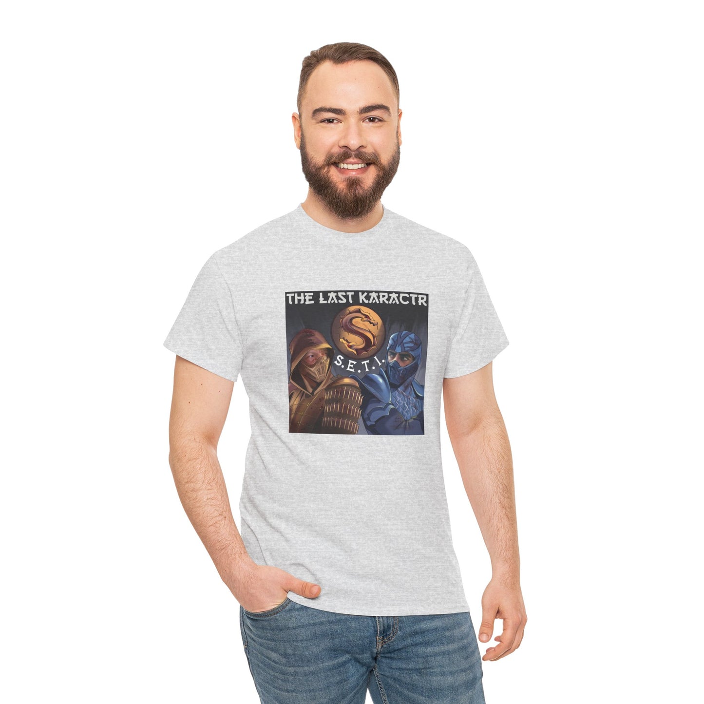 Retro Gaming Unisex Heavy Cotton Tee - The Last Karakctr S.E.T.I.