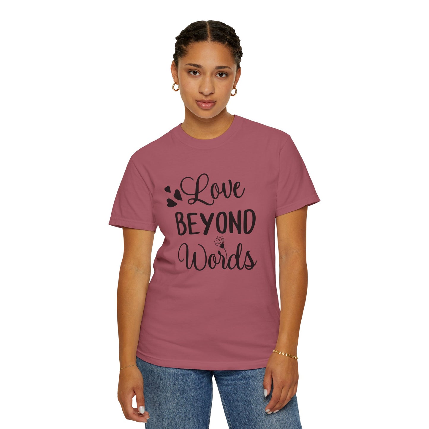 Love Beyond Words T-Shirt, Unisex Casual Tee, Cute Gift for Him/Her, Anniversary, Valentine's Day, Everyday Wear, Customizable