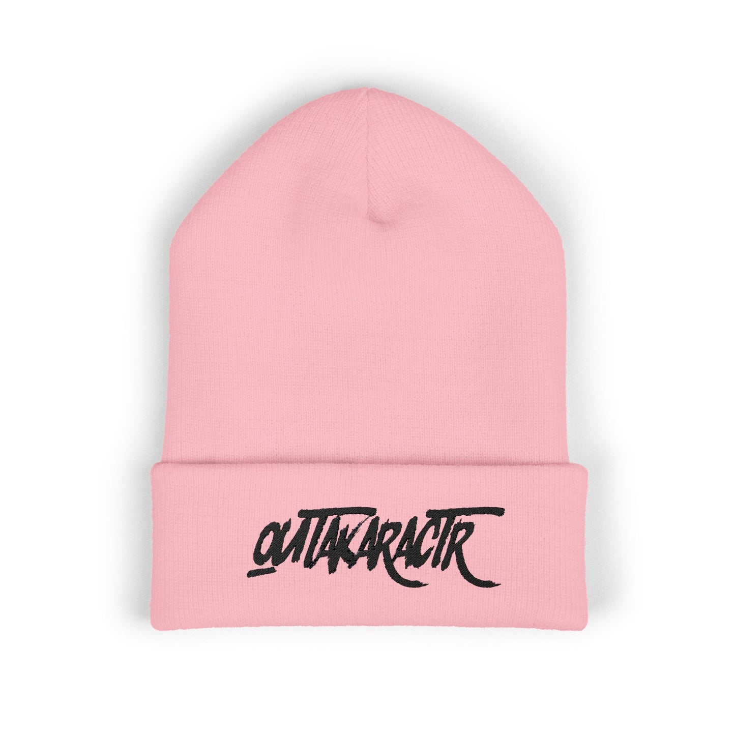 Stylish Cuffed Beanie with Custom Embroidery, Trendy Winter Accessory, Perfect for Gifts, Casual Streetwear, Fashionable Headwear