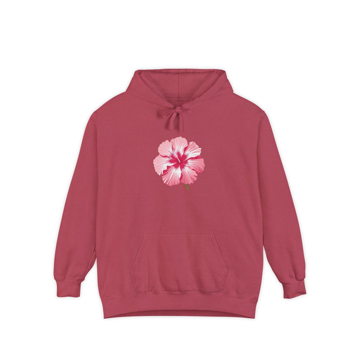 Vibrant Floral Hoodie - Unisex Garment-Dyed Sweatshirt, Cozy Casualwear, Perfect Gift for Spring/Summer, Beach Vibes, Relaxed Style