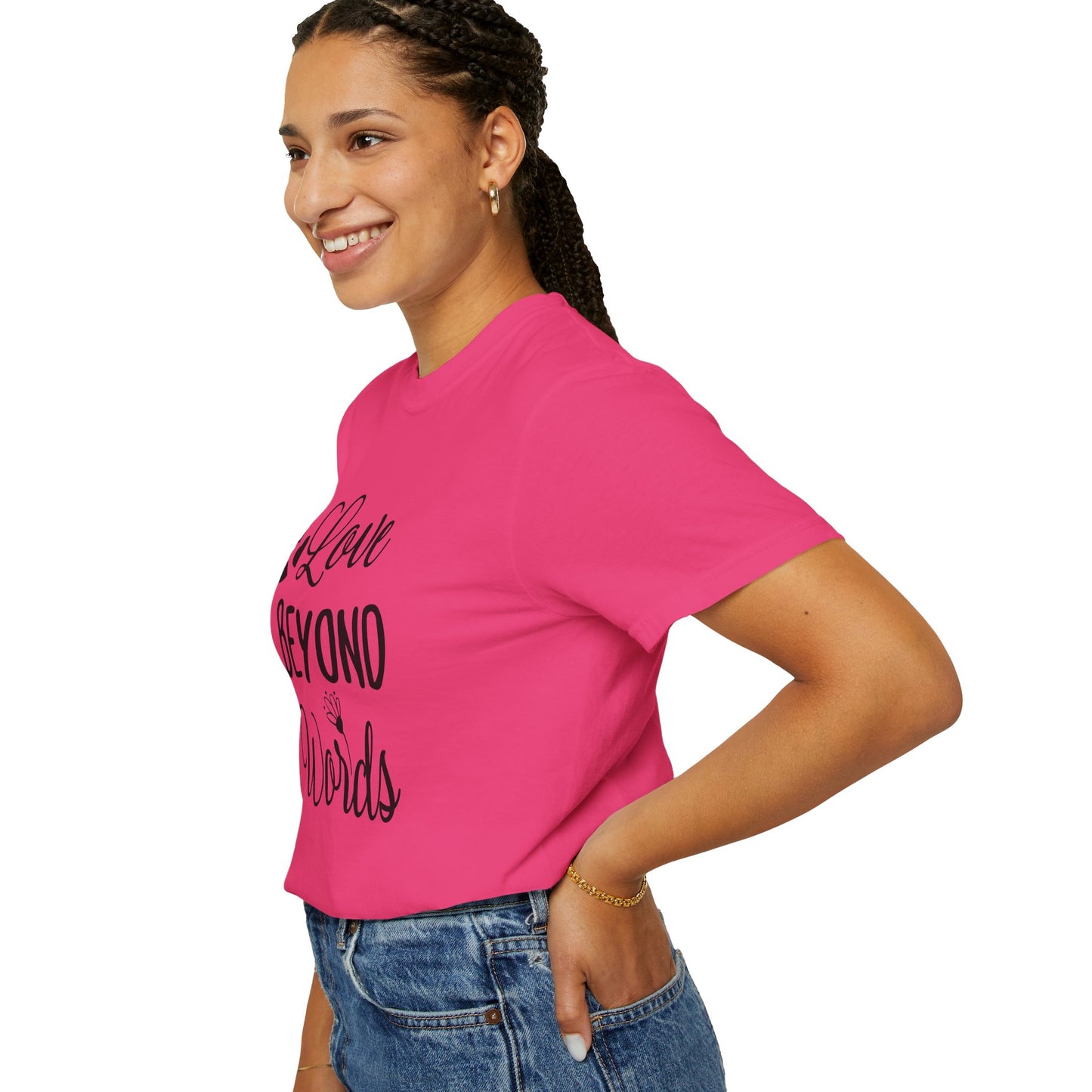 Love Beyond Words T-Shirt, Unisex Casual Tee, Cute Gift for Him/Her, Anniversary, Valentine's Day, Everyday Wear, Customizable