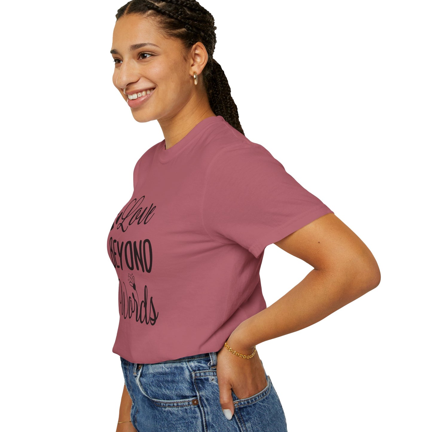 Love Beyond Words T-Shirt, Unisex Casual Tee, Cute Gift for Him/Her, Anniversary, Valentine's Day, Everyday Wear, Customizable