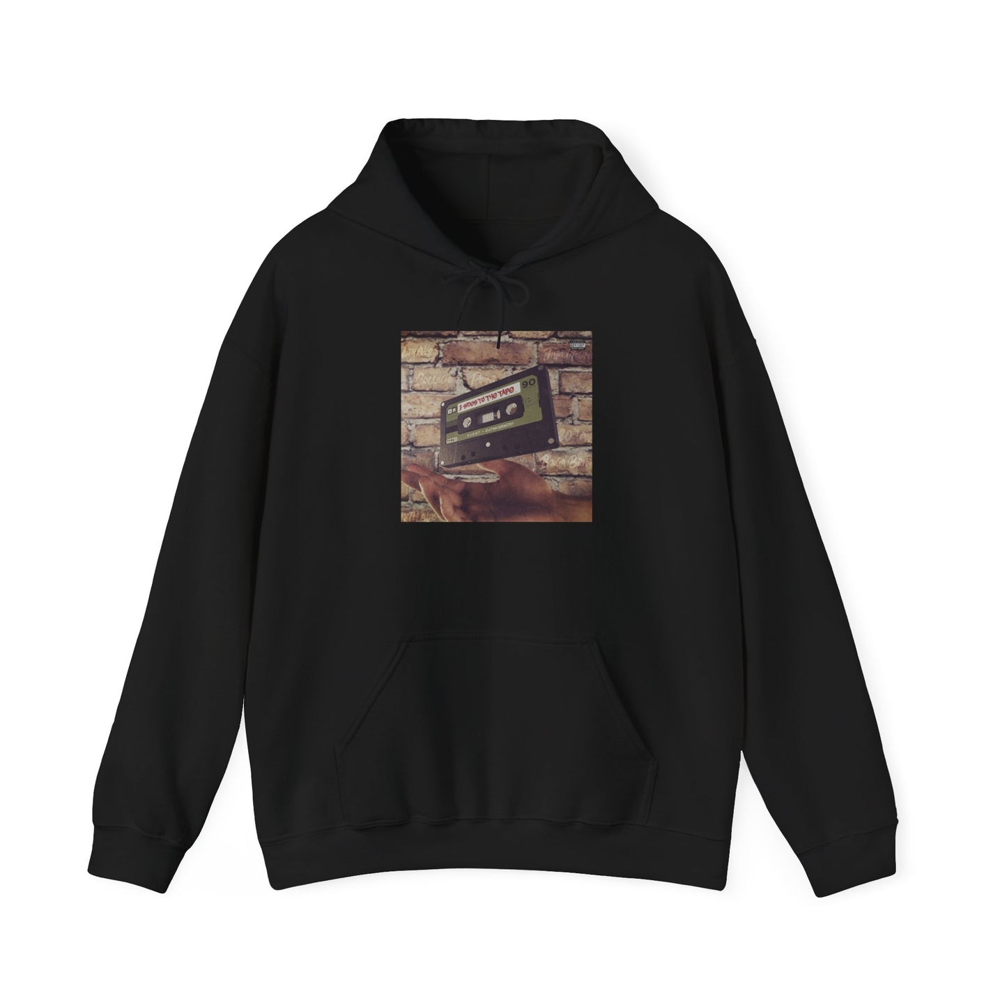 Retro Music Hoodie -INSPIRED BY THE 2 SIDES TO THE TAPE ALBUM - Unisex Heavy Blend™ Sweatshirt with Cassette Design