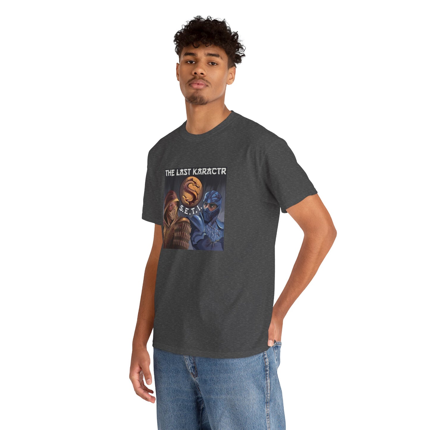 Retro Gaming Unisex Heavy Cotton Tee - The Last Karakctr S.E.T.I.