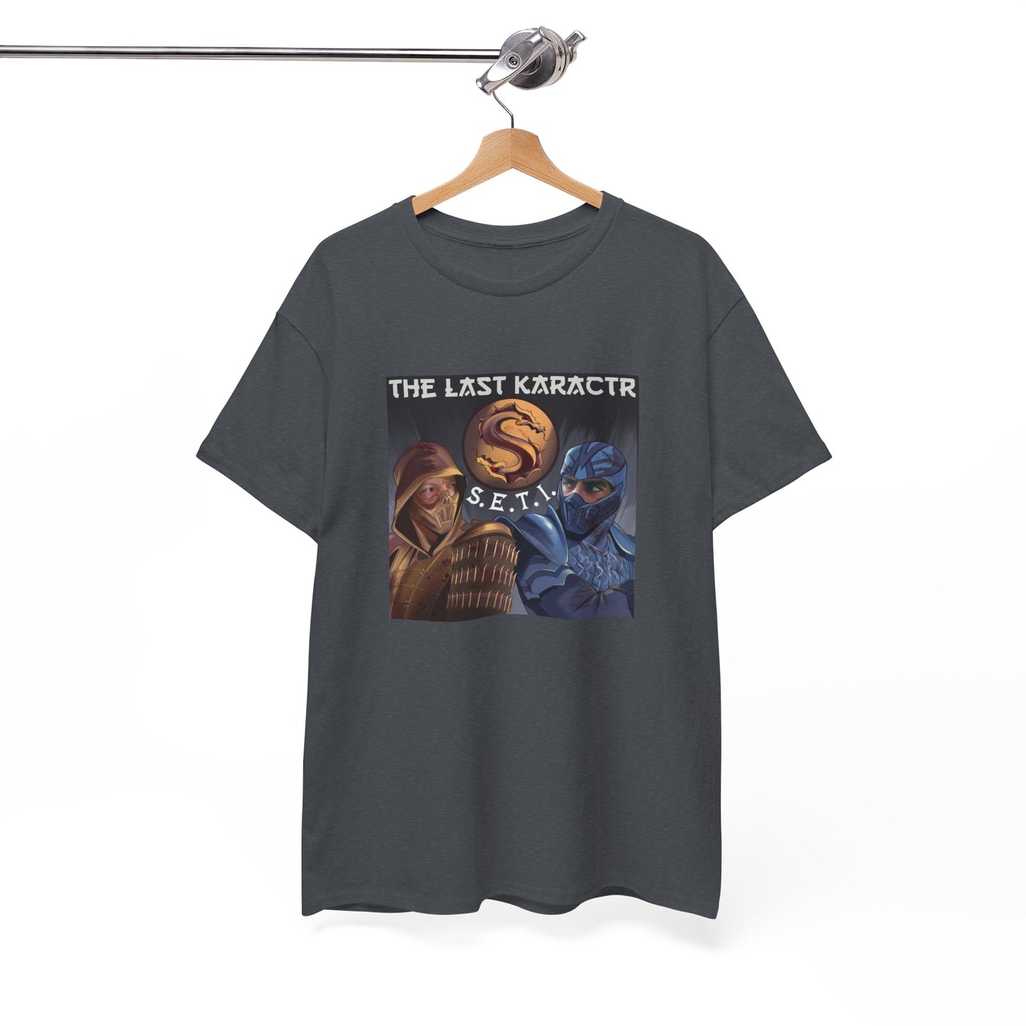 Retro Gaming Unisex Heavy Cotton Tee - The Last Karakctr S.E.T.I.