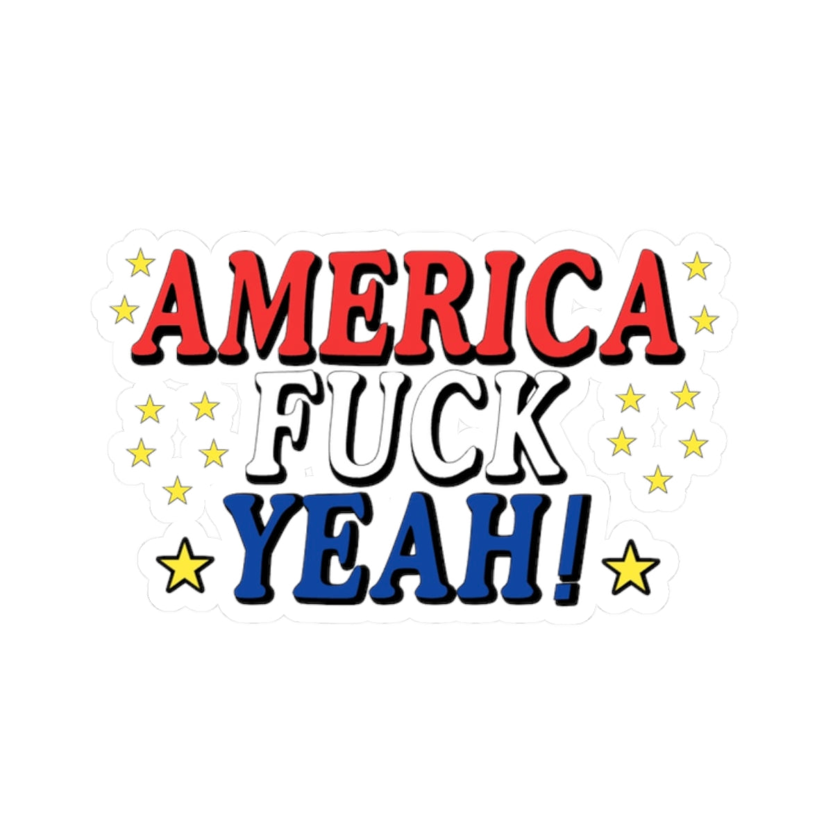 Patriotic Vinyl Stickers, USA Pride Decals, 4th of July Party Decor, Fun Gift for Americans, Laptop, Water Bottle, Car Stickers